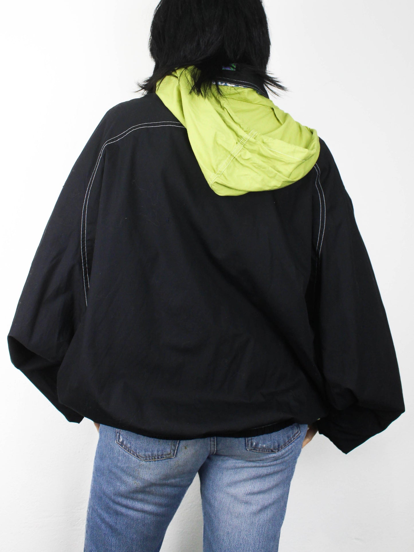 Анорак з 90-х з неоновими вставками