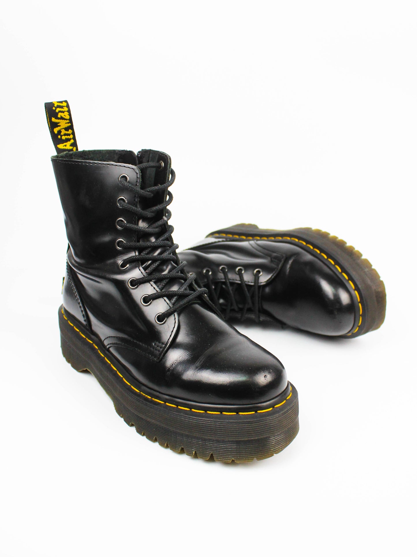Dr. Martens Jadon – Black Polished Smooth