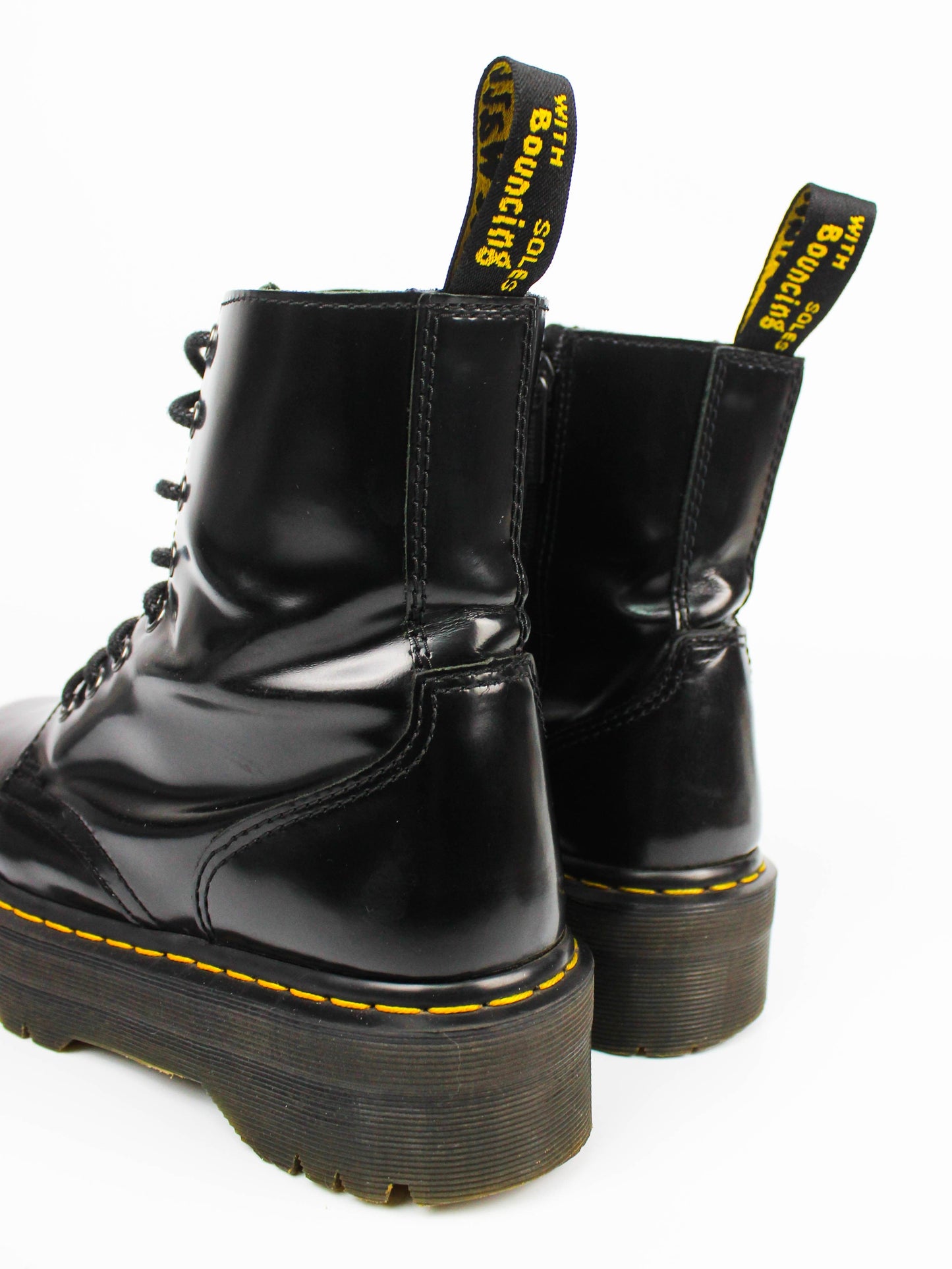 Dr. Martens Jadon – Black Polished Smooth