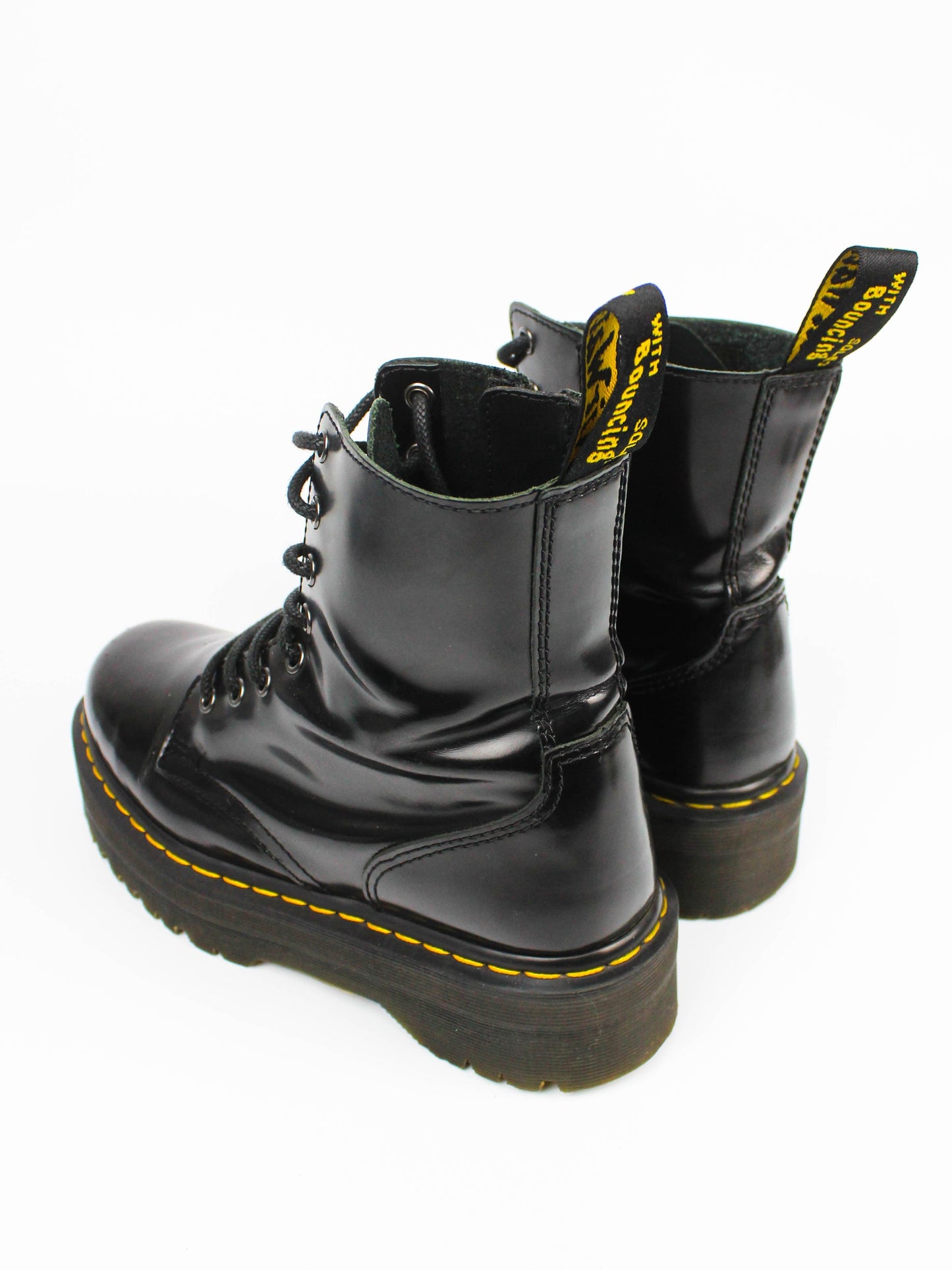 Dr. Martens Jadon – Black Polished Smooth