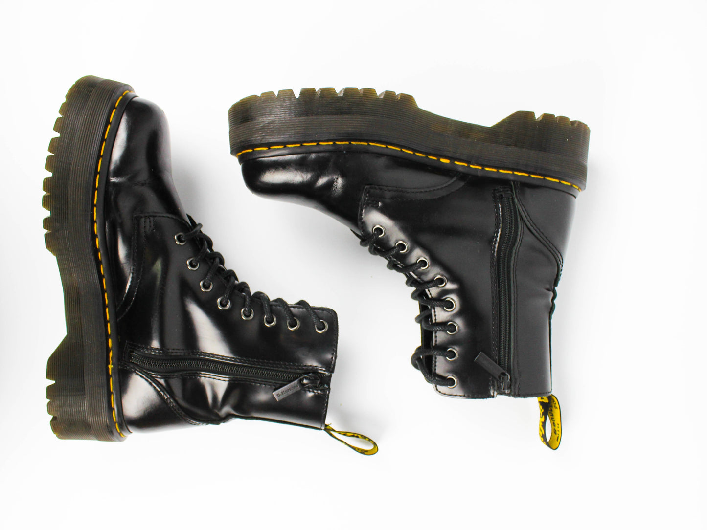 Dr. Martens Jadon – Black Polished Smooth