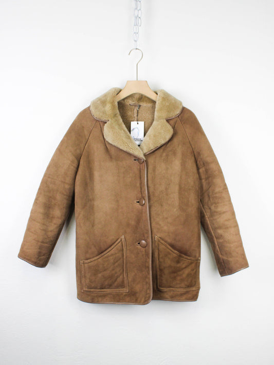 Вінтажна овчинна дублянка GENUINE SHEEPSKIN