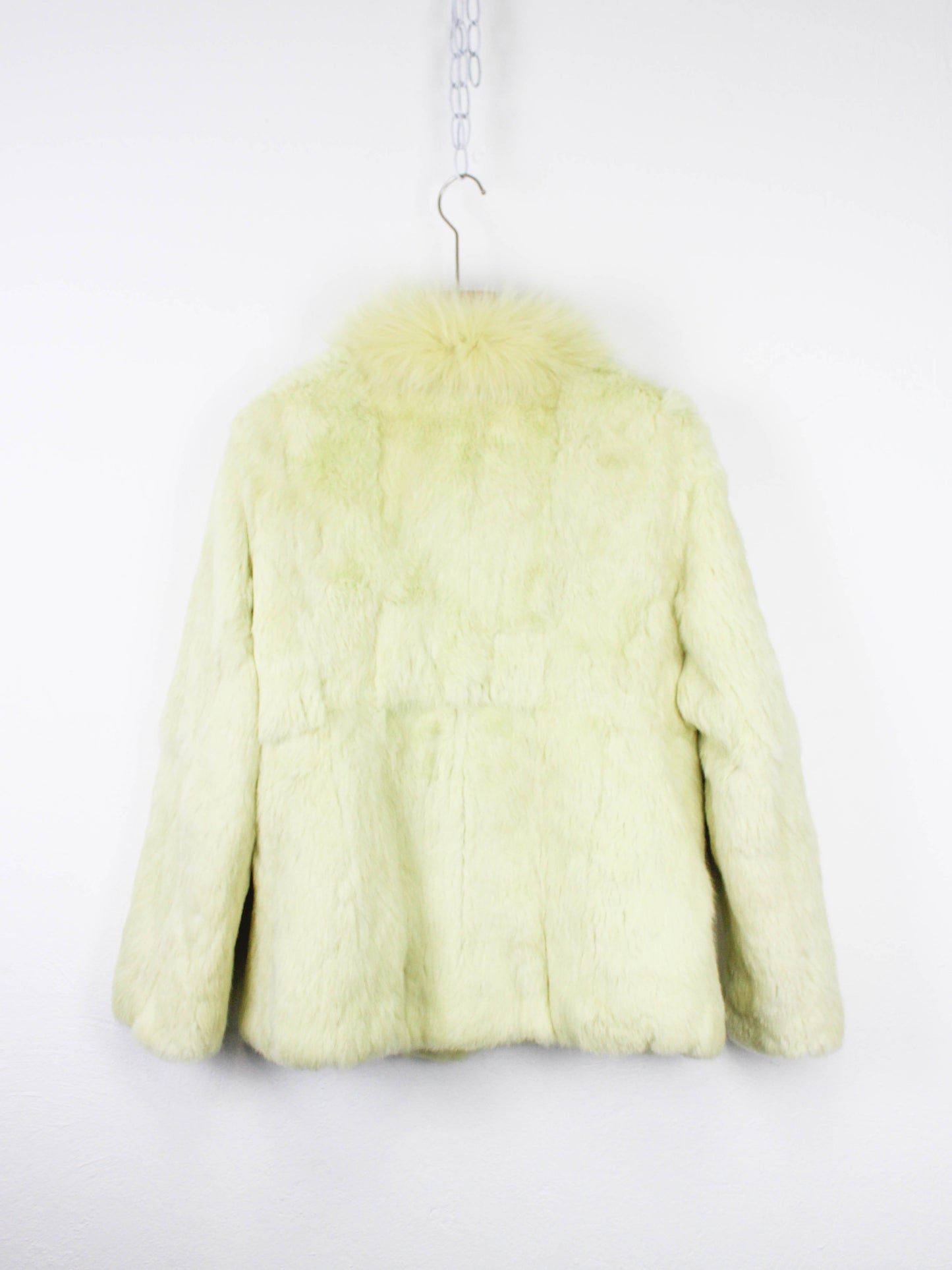 Лимонна вінтажна шуба