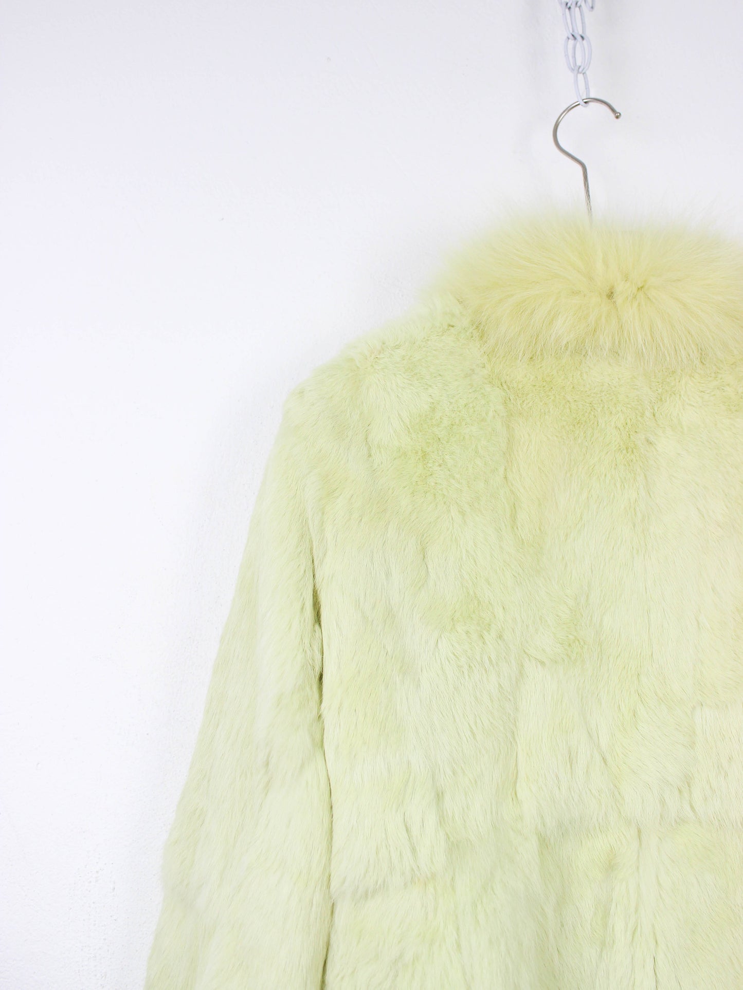 Лимонна вінтажна шуба