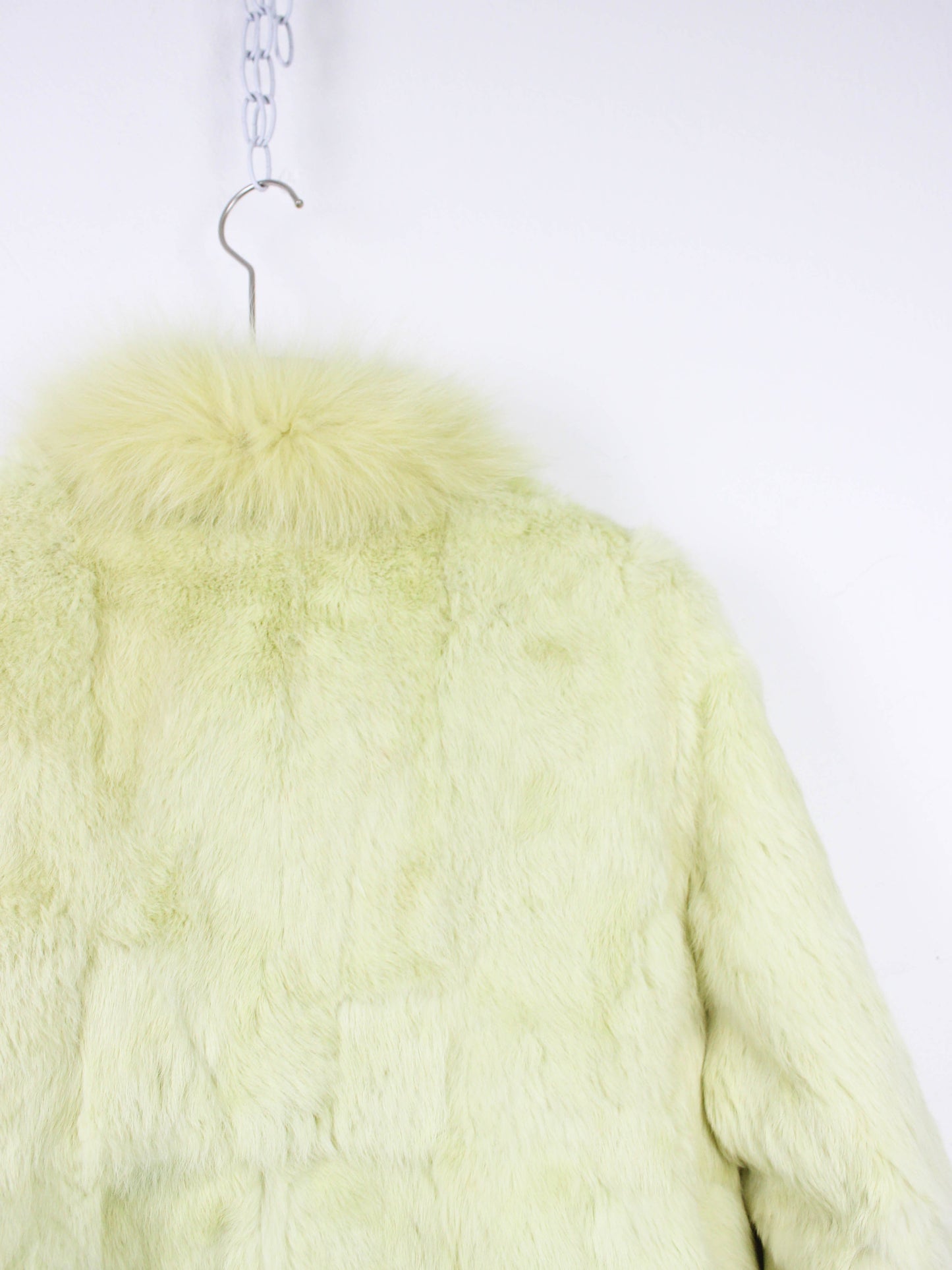 Лимонна вінтажна шуба