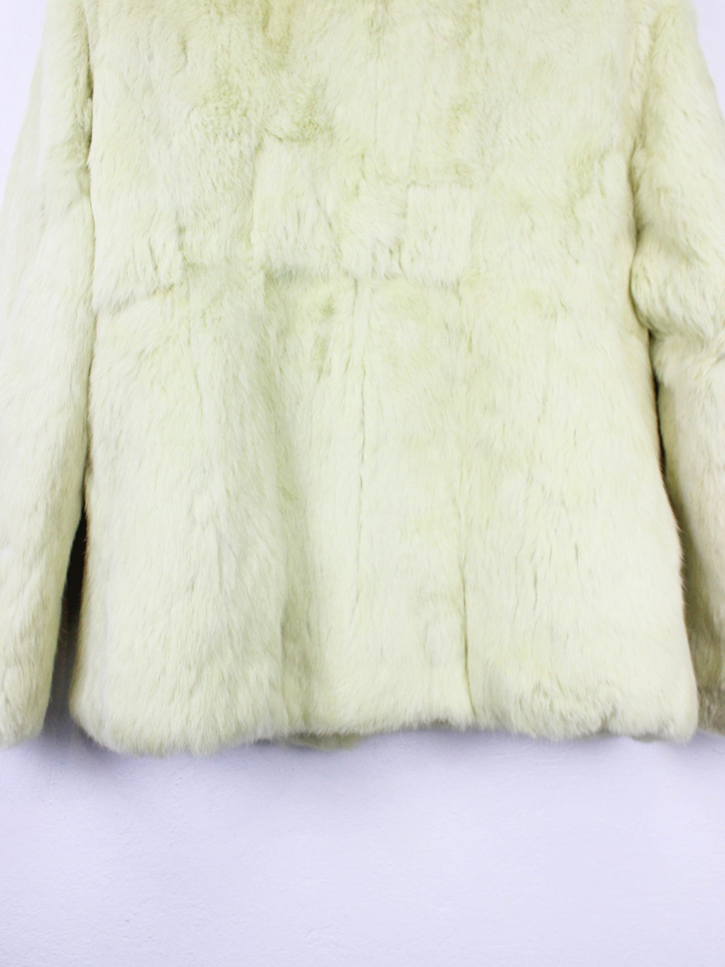 Лимонна вінтажна шуба