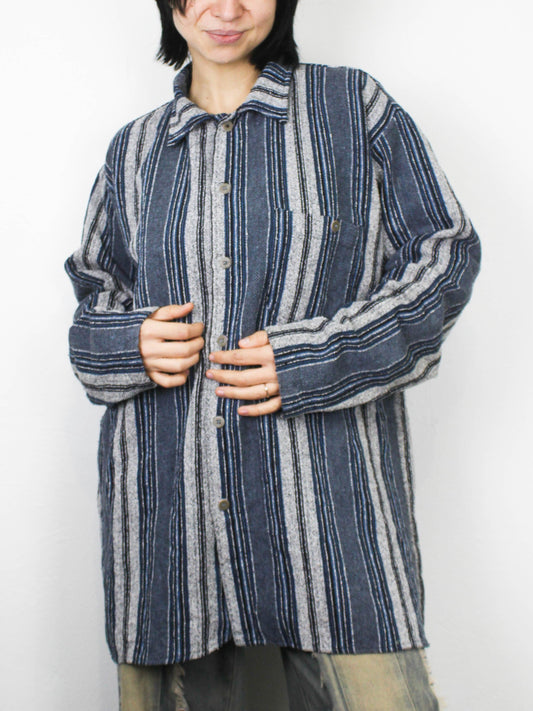 Блакитна сорочка у смужку Gin Tonic