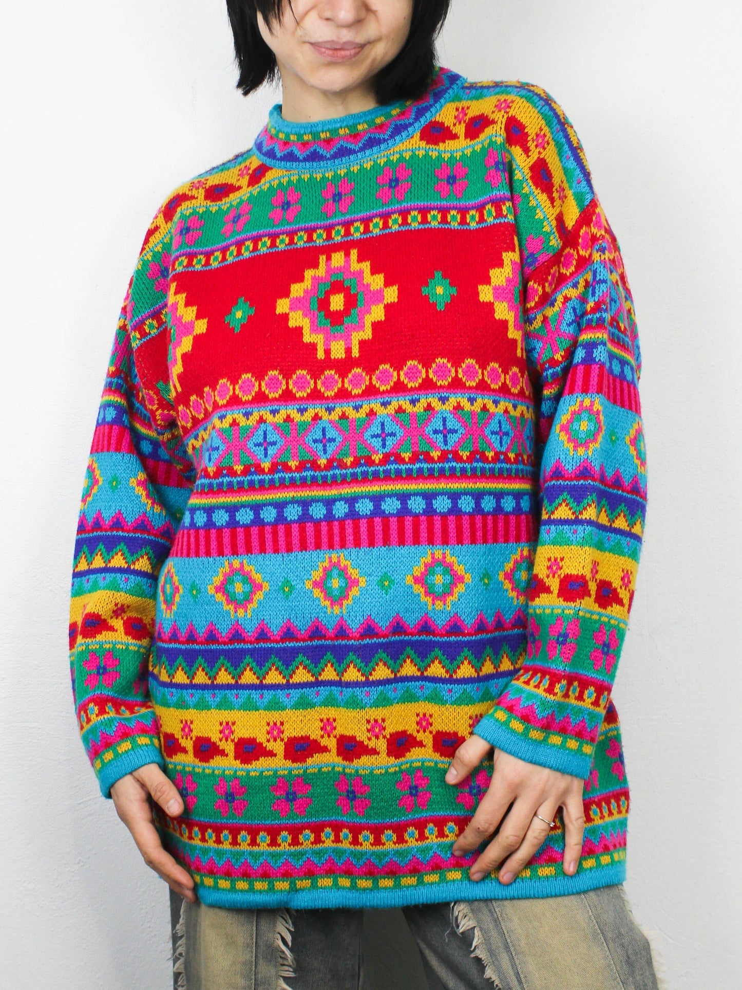 Светрик Honey із барвистим візерунком