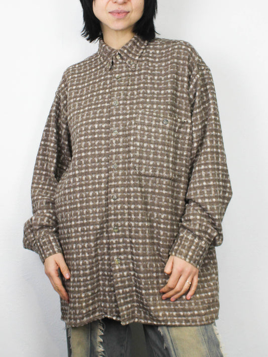 Коричнева картата сорочка Cattani