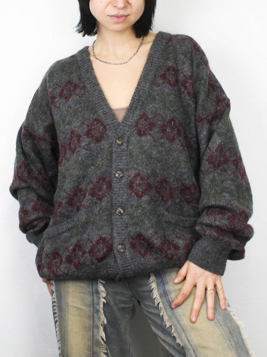 Сірий кардиган "Dark Academy" Gilsen