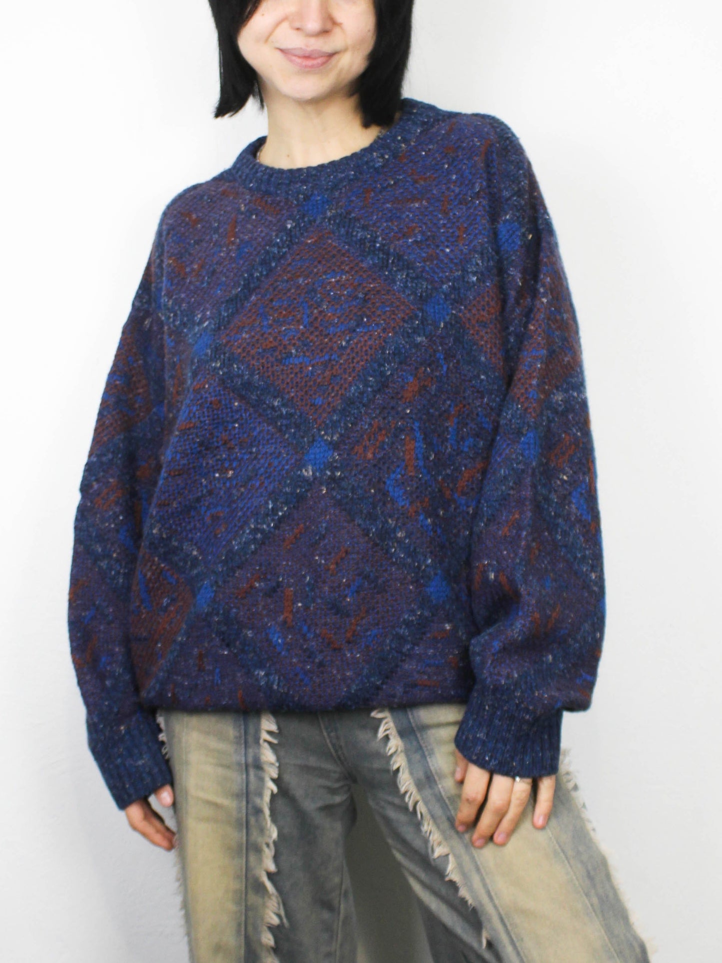 Светрик у геометричну абстракцію Made in Paris