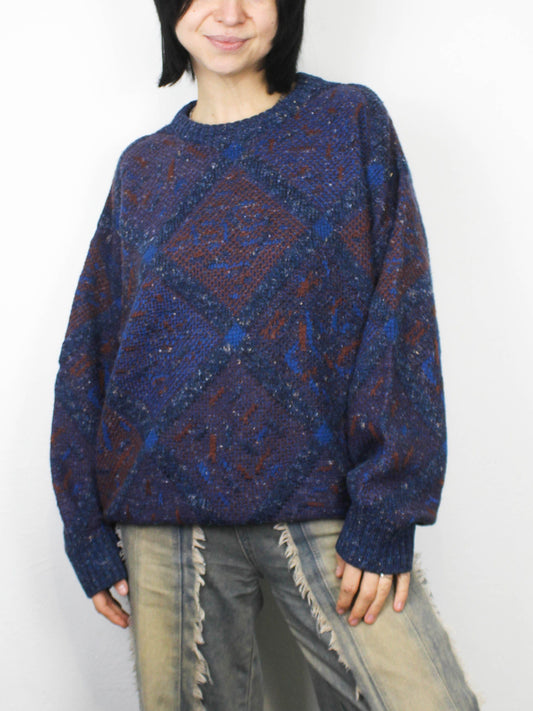 Светрик у геометричну абстракцію Made in Paris