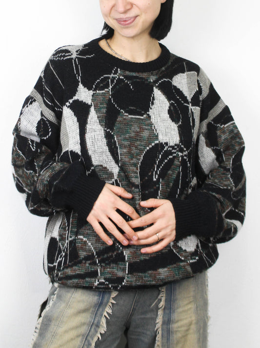Светр Monte Carlo з абстрактним візерунком