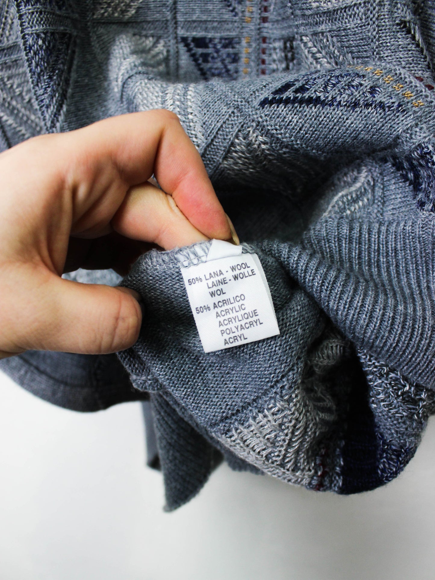 Сірий  светр "Ромби" Dardano