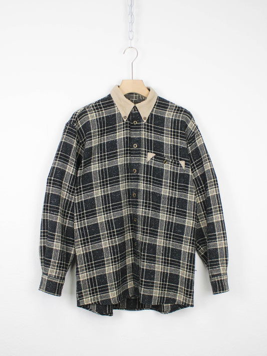 Сорочка у клітинку із вельветовим коміром Umberto Rosetti