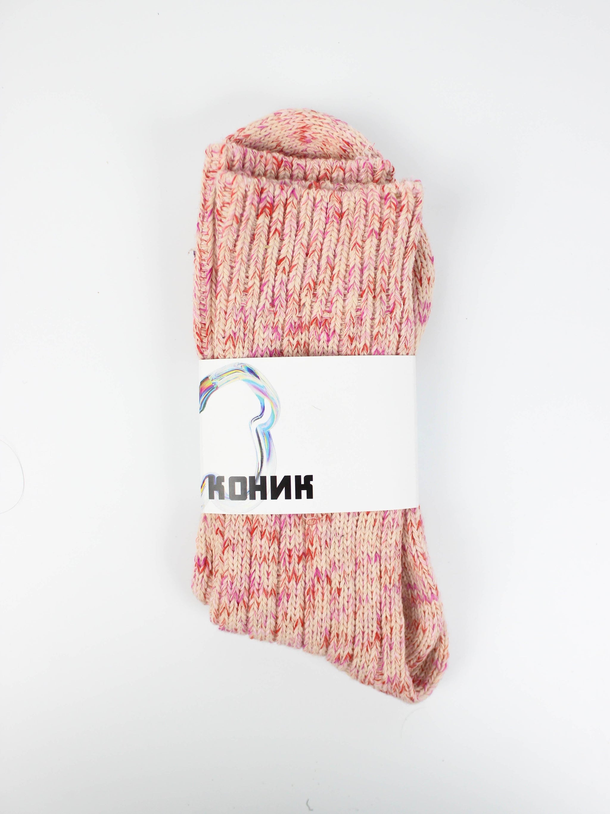 В'язані шкарпетки пастельних кольорів