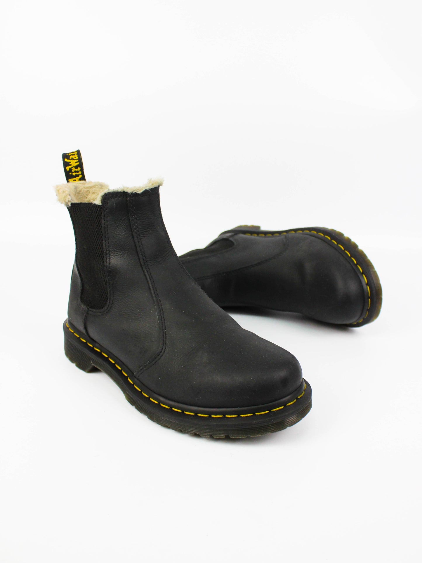 Dr. Martens 2976 Leonore Faux Fur Lined Black