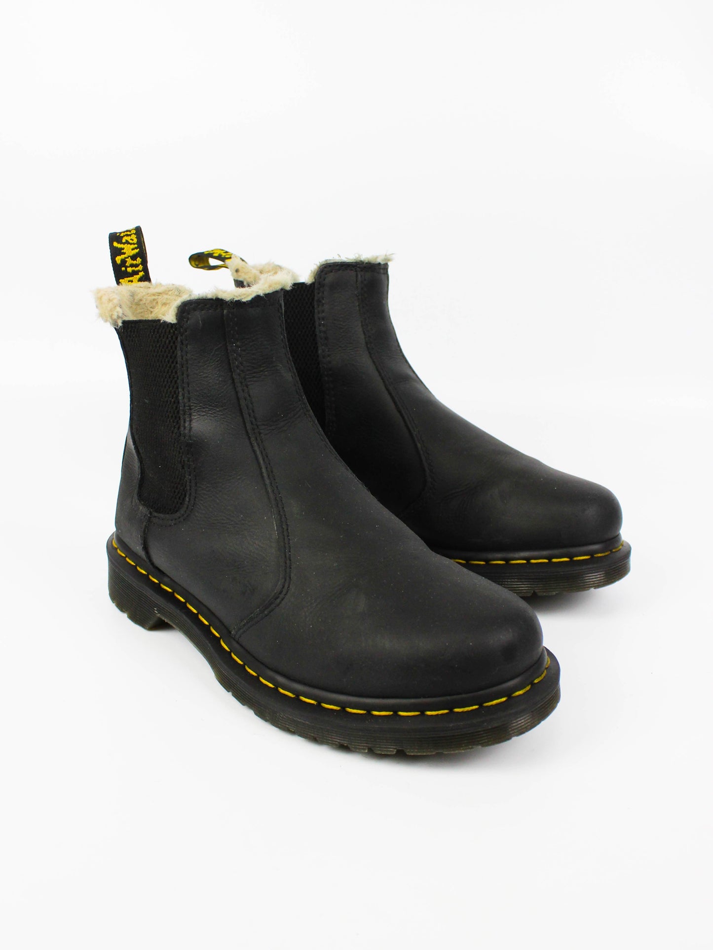 Dr. Martens 2976 Leonore Faux Fur Lined Black