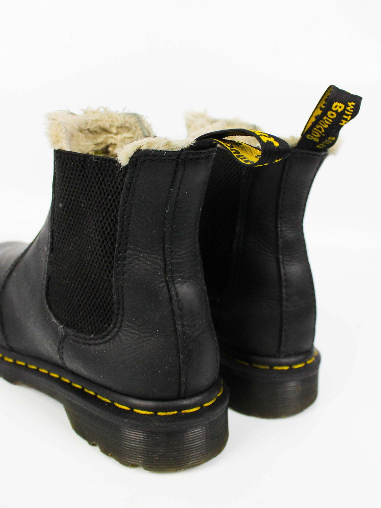 Dr. Martens 2976 Leonore Faux Fur Lined Black