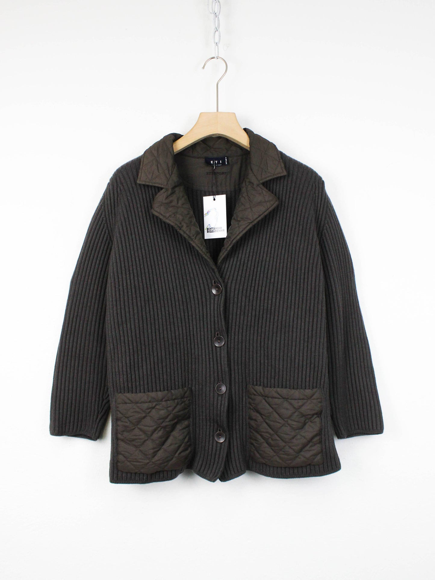 Темно-зелений кардиган ETI