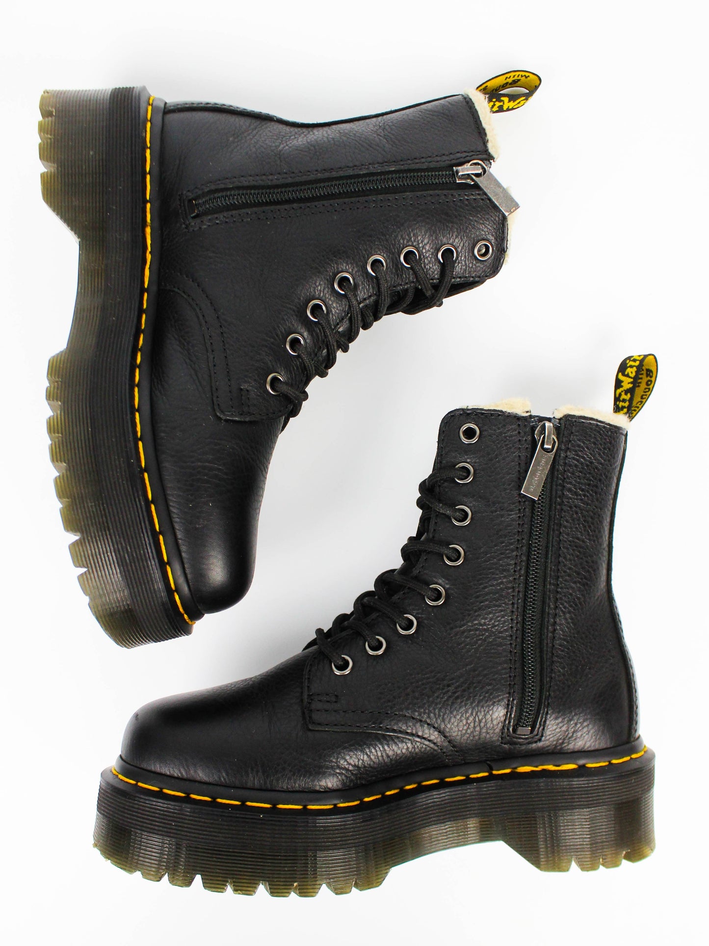 Dr. Martens Jadon Fur Lined Pisa Black