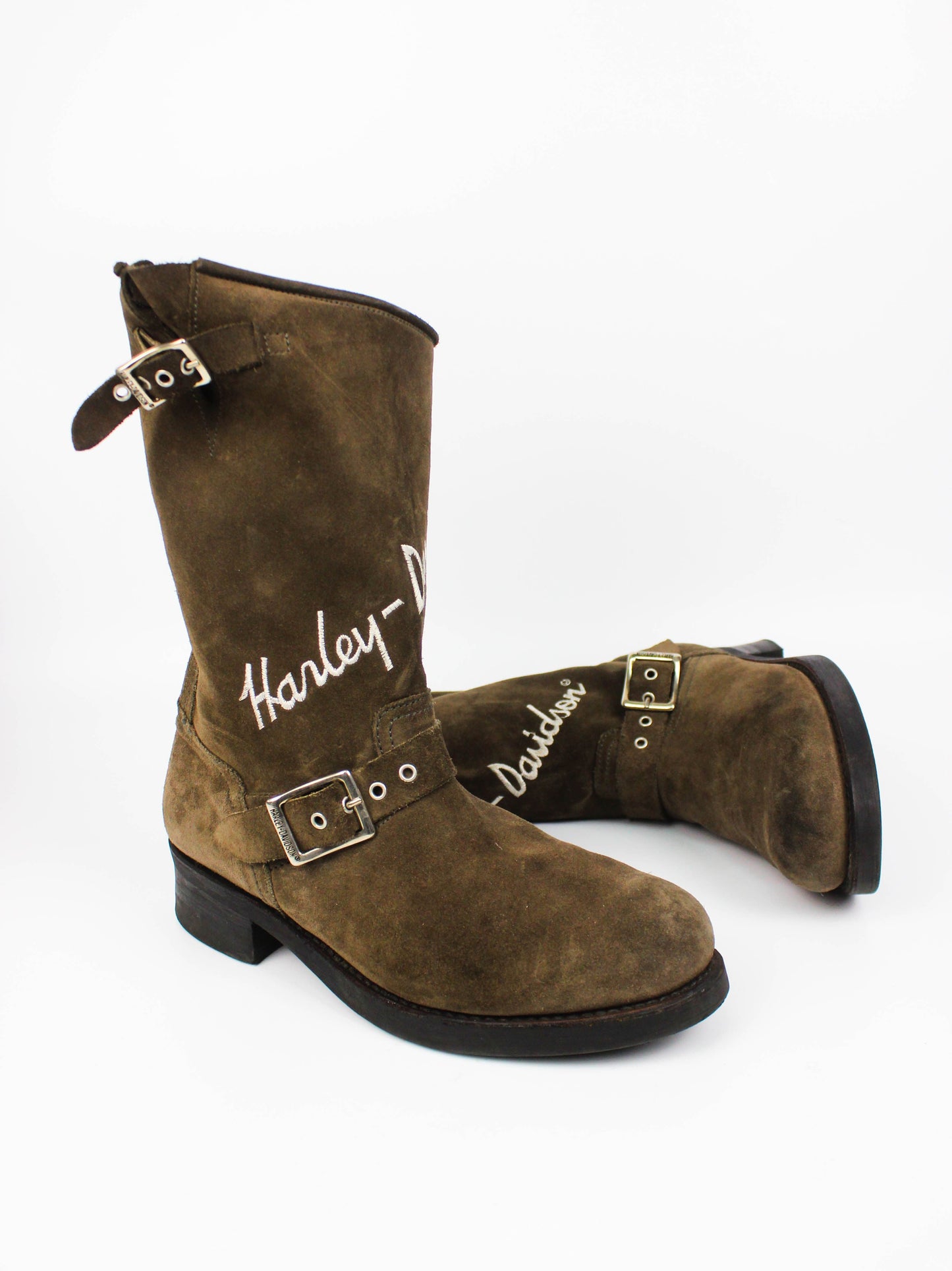 Harley Davidson Brown Biker Boots