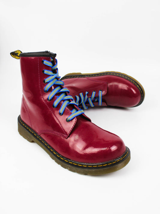 Dr. Martens Red Patent Leather Boots