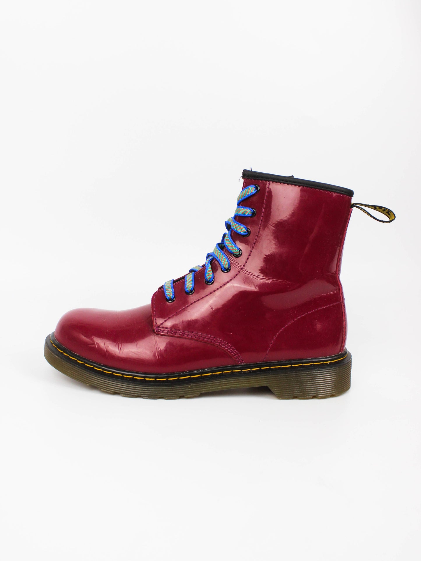 Dr. Martens Red Patent Leather Boots