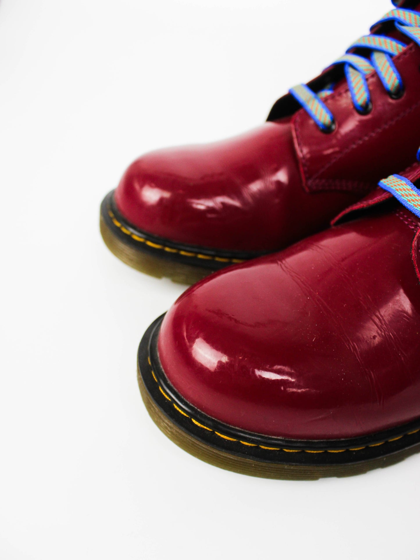 Dr. Martens Red Patent Leather Boots
