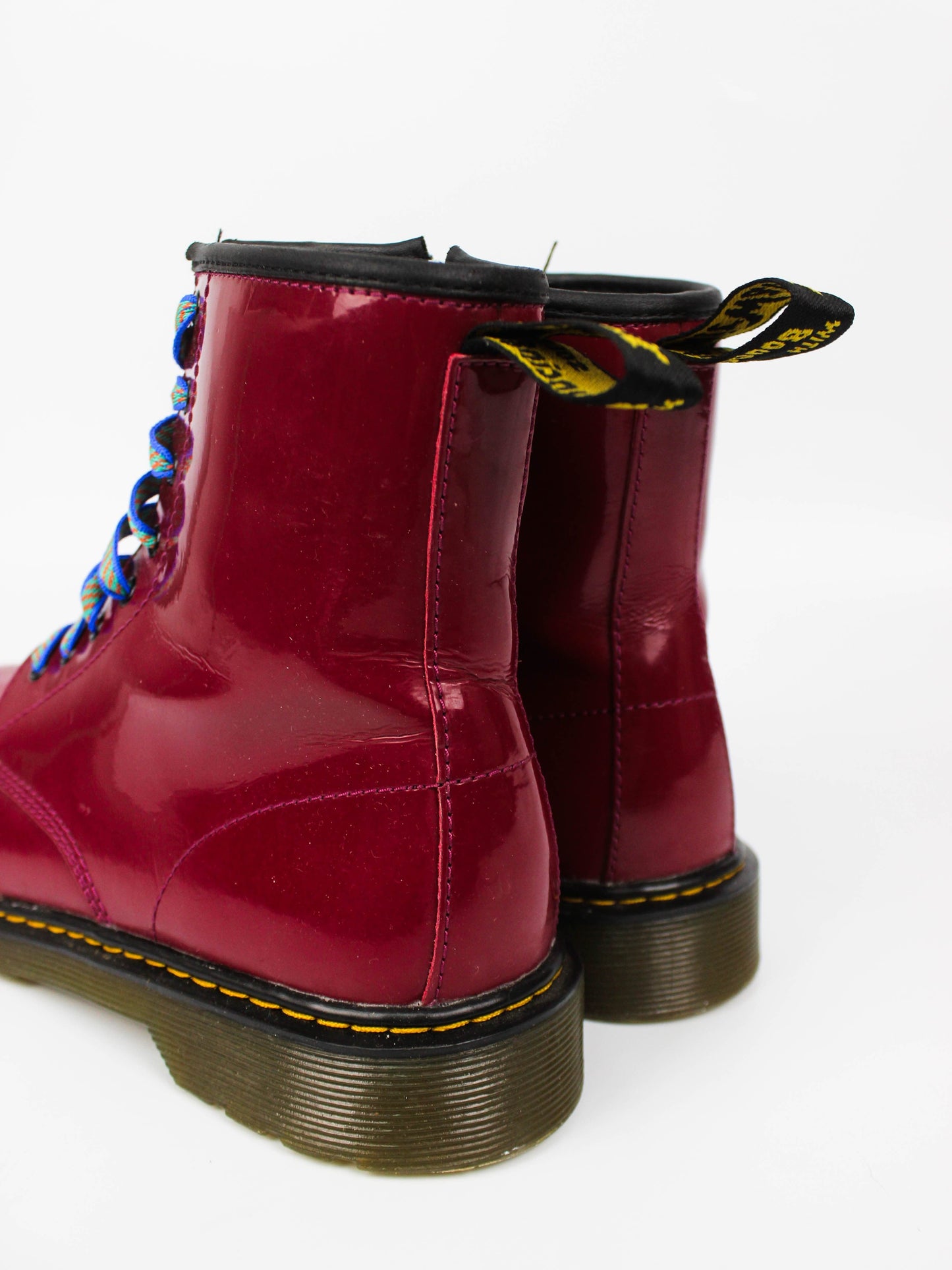 Dr. Martens Red Patent Leather Boots