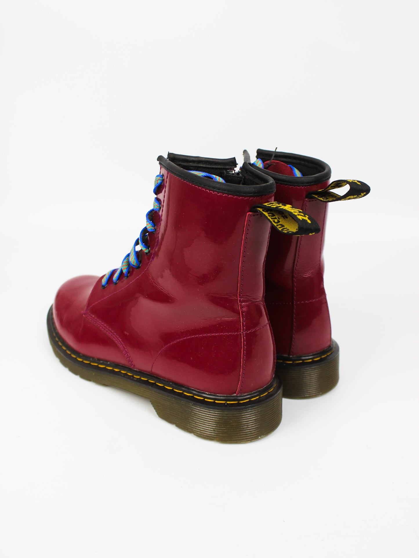 Dr. Martens Red Patent Leather Boots
