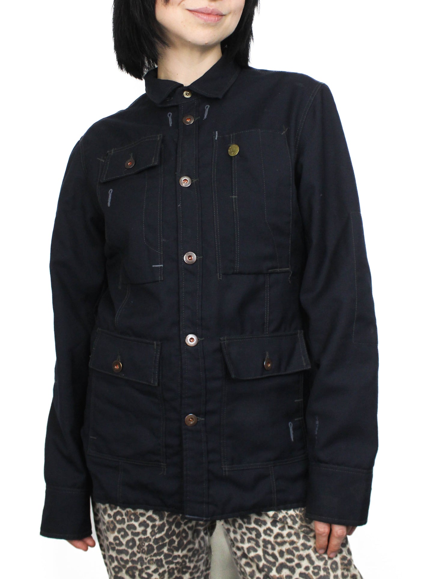 Темно-синя куртка з кишенями G-Star RAW