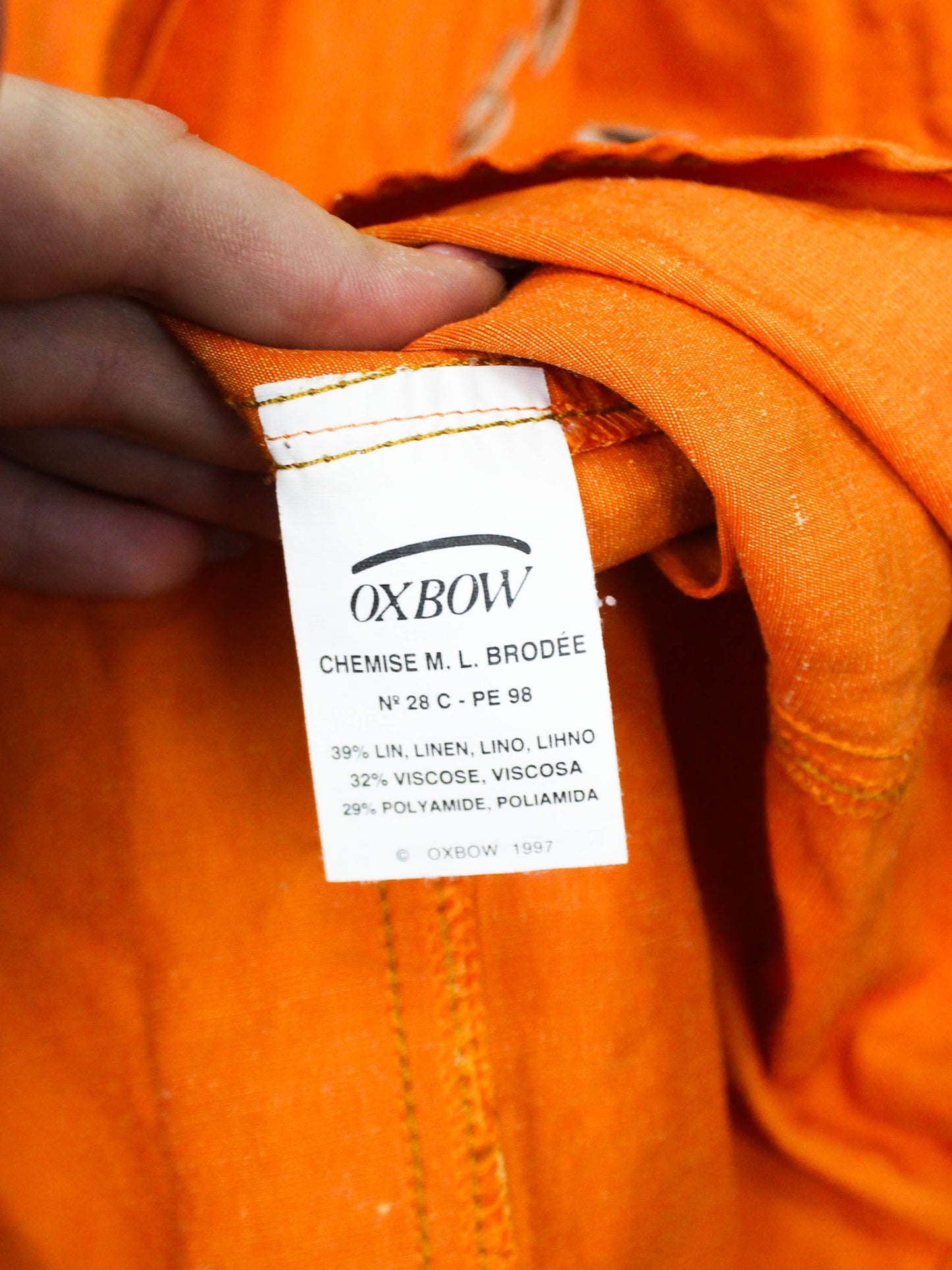 Помаранчева сорочка Oxbow