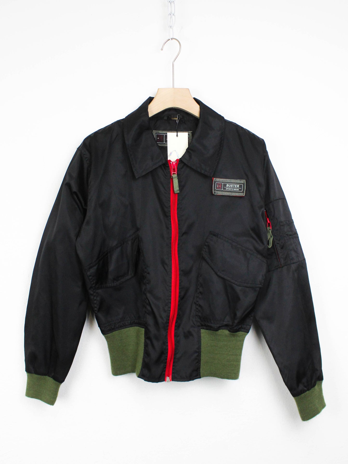 Чорний бомбер Buster Sports Wear