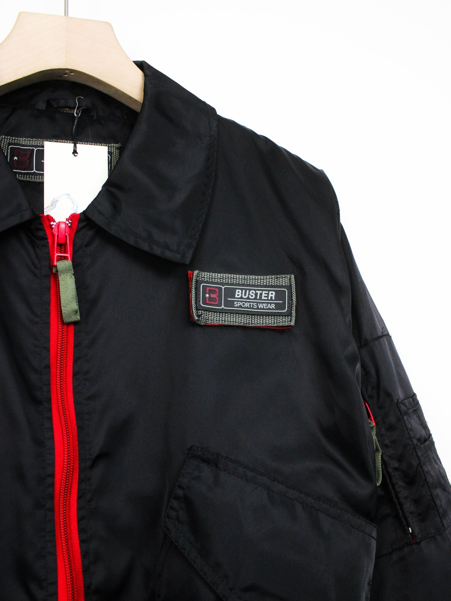 Чорний бомбер Buster Sports Wear