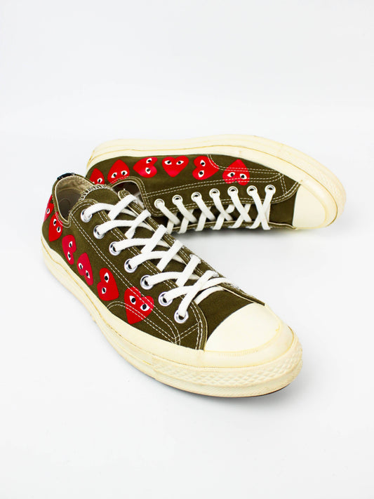 Converse x Comme des Garçons PLAY Chuck 70 Low "Multi Heart
