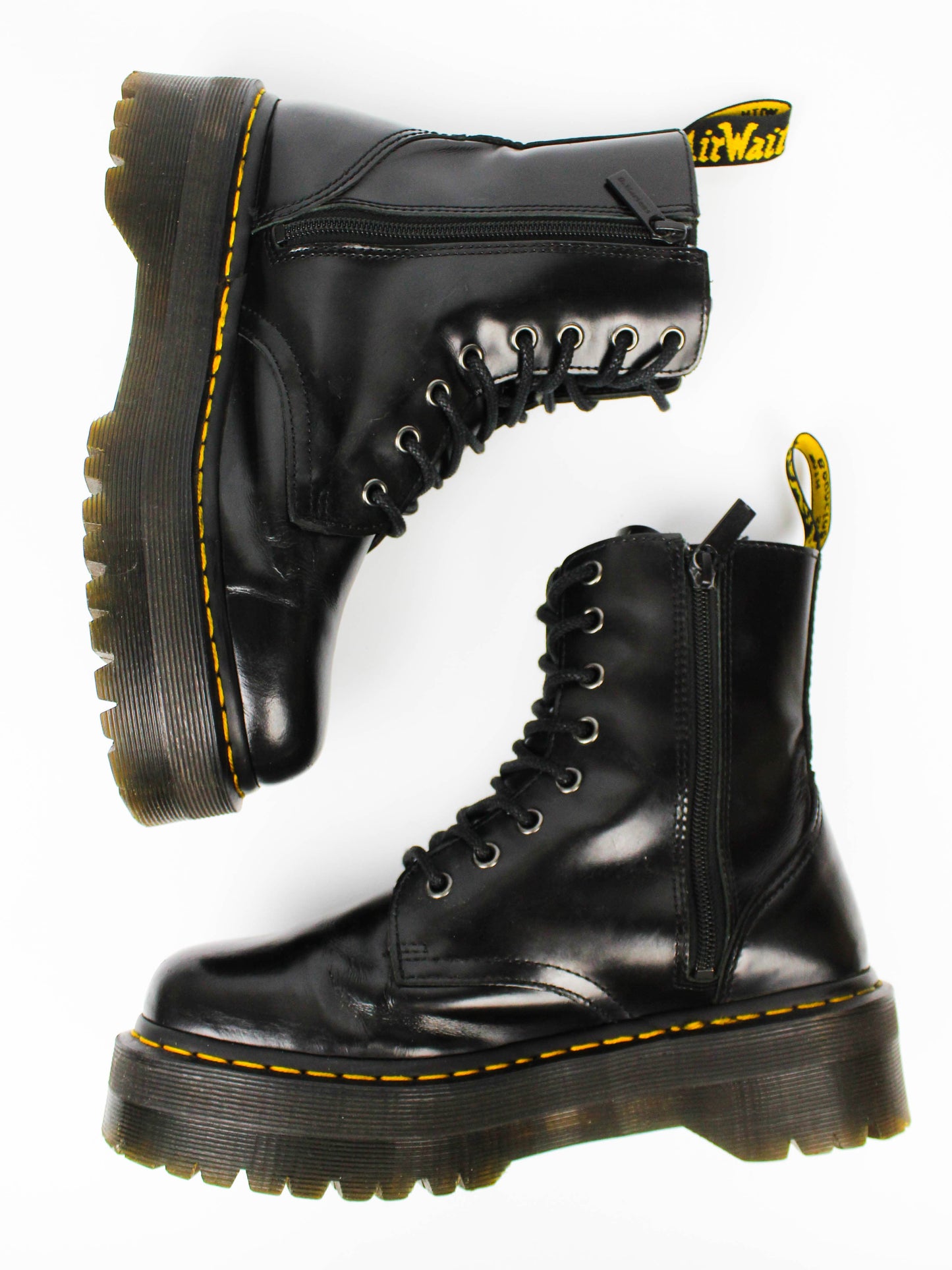 Dr. Martens Jadon - Black Polished Smooth