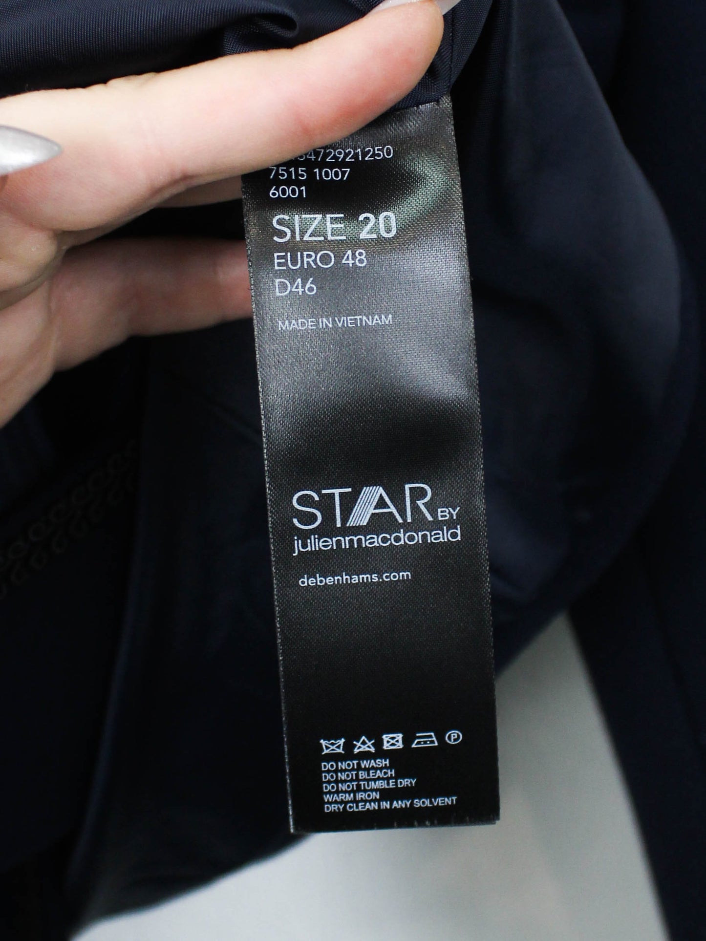 Темно-синій жакет Star by Julien Macdonald