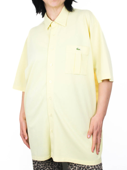 Жовта класична сорочка Lacoste
