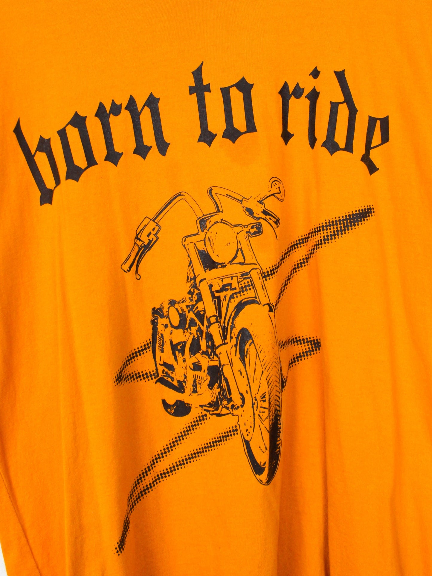 Помаранчева футболка "Born to ride"