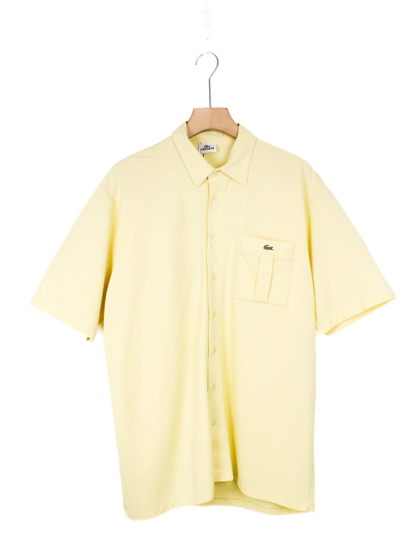 Жовта класична сорочка Lacoste