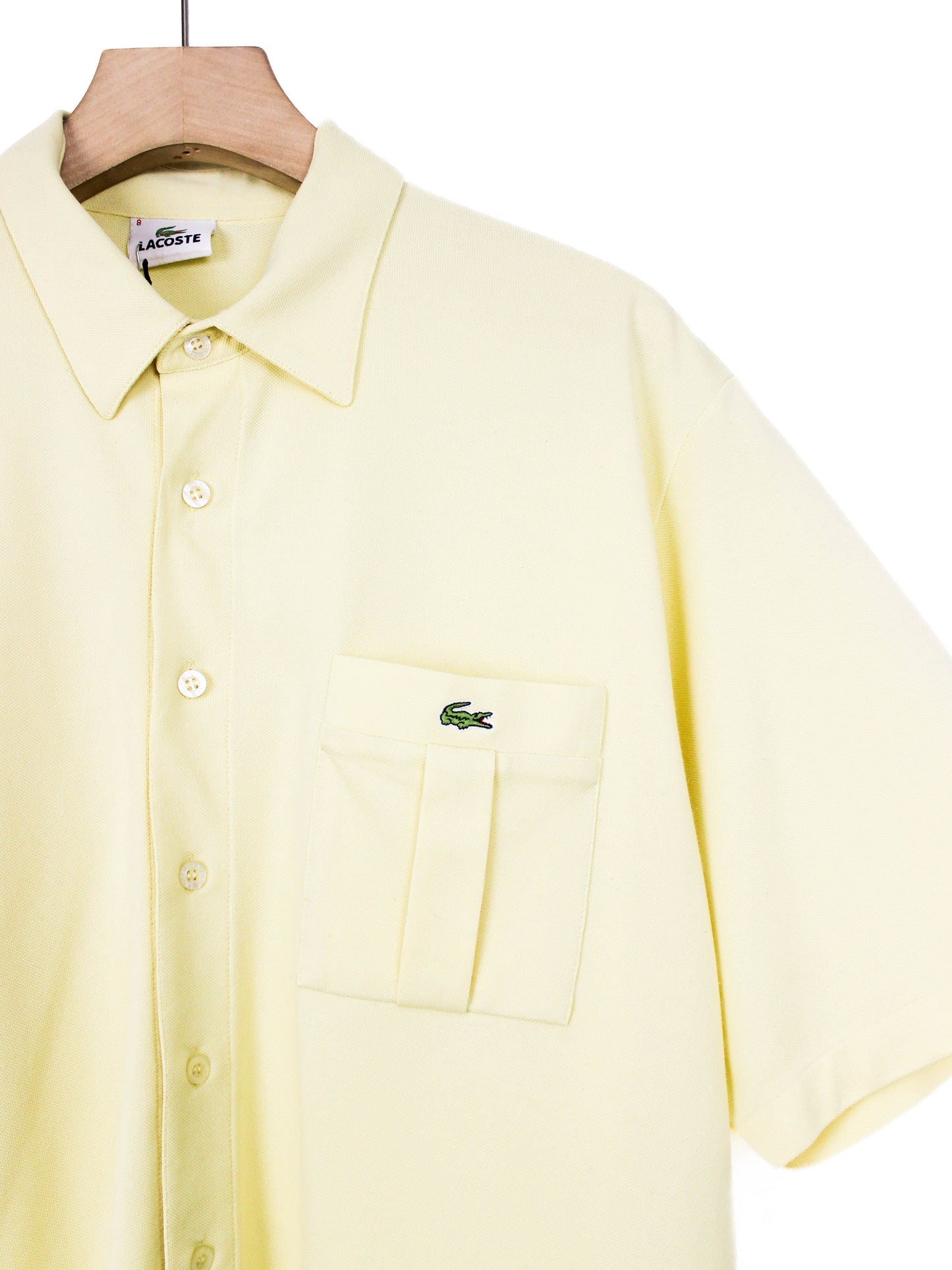 Жовта класична сорочка Lacoste