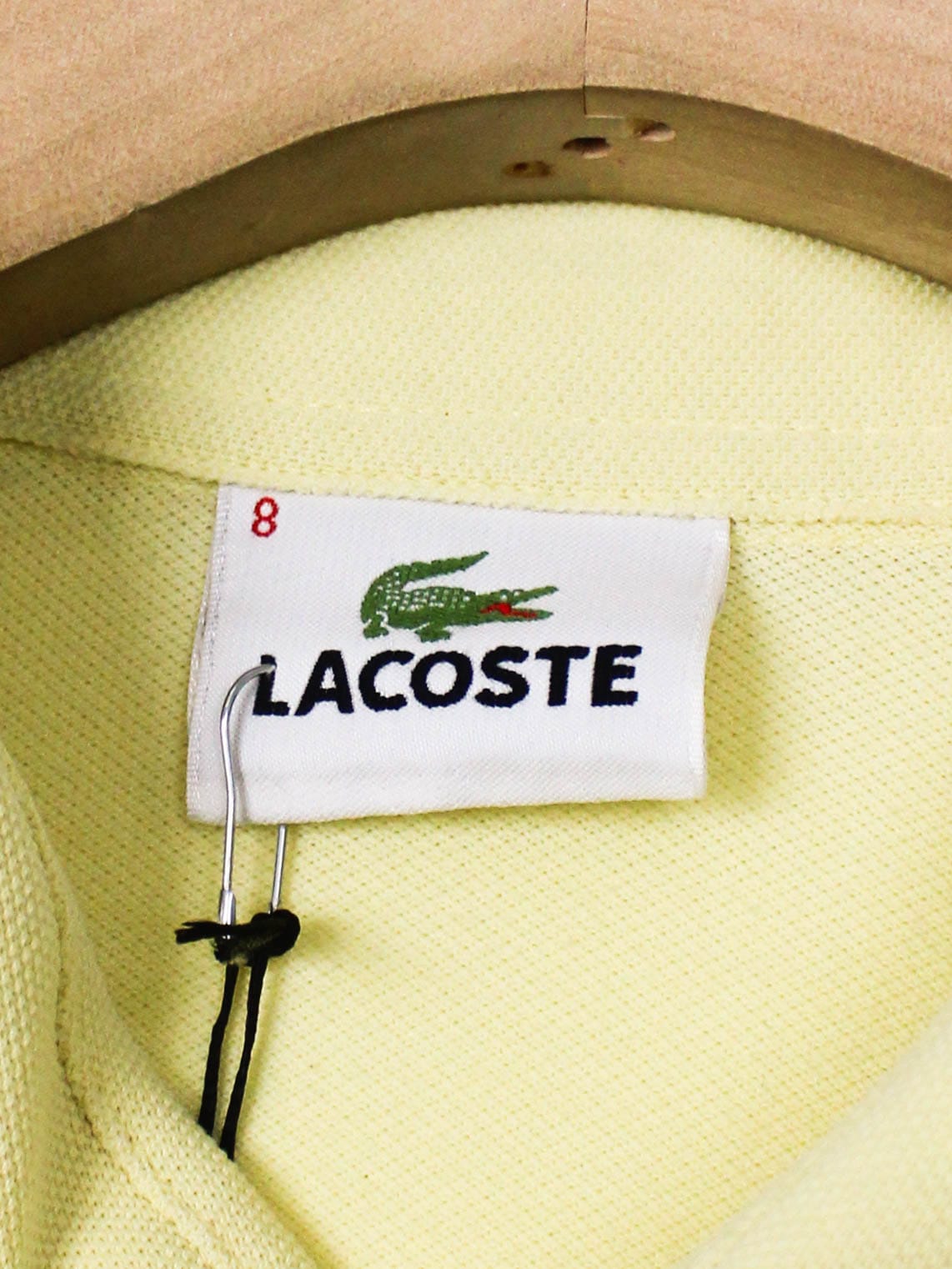 Жовта класична сорочка Lacoste