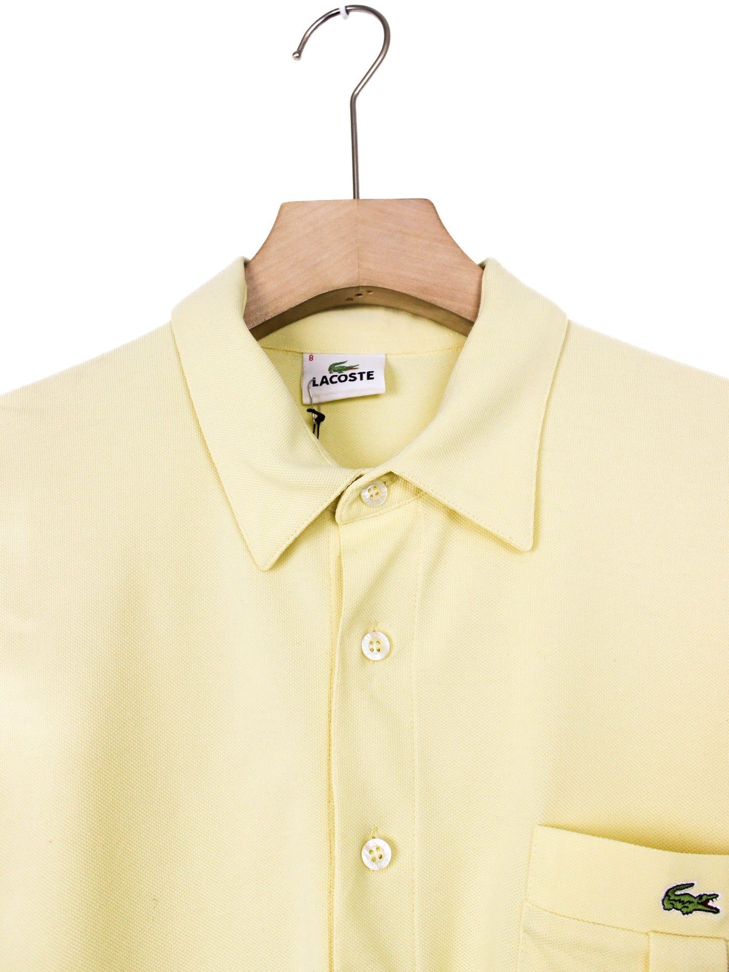 Жовта класична сорочка Lacoste