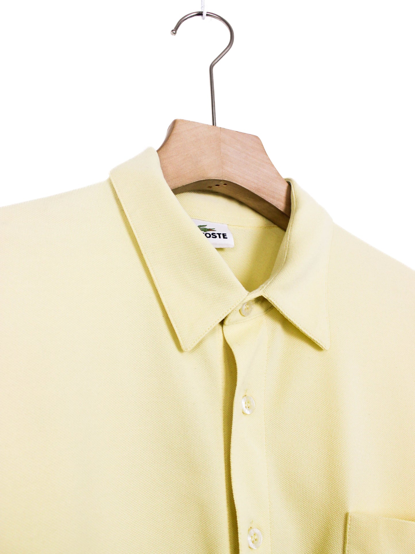 Жовта класична сорочка Lacoste