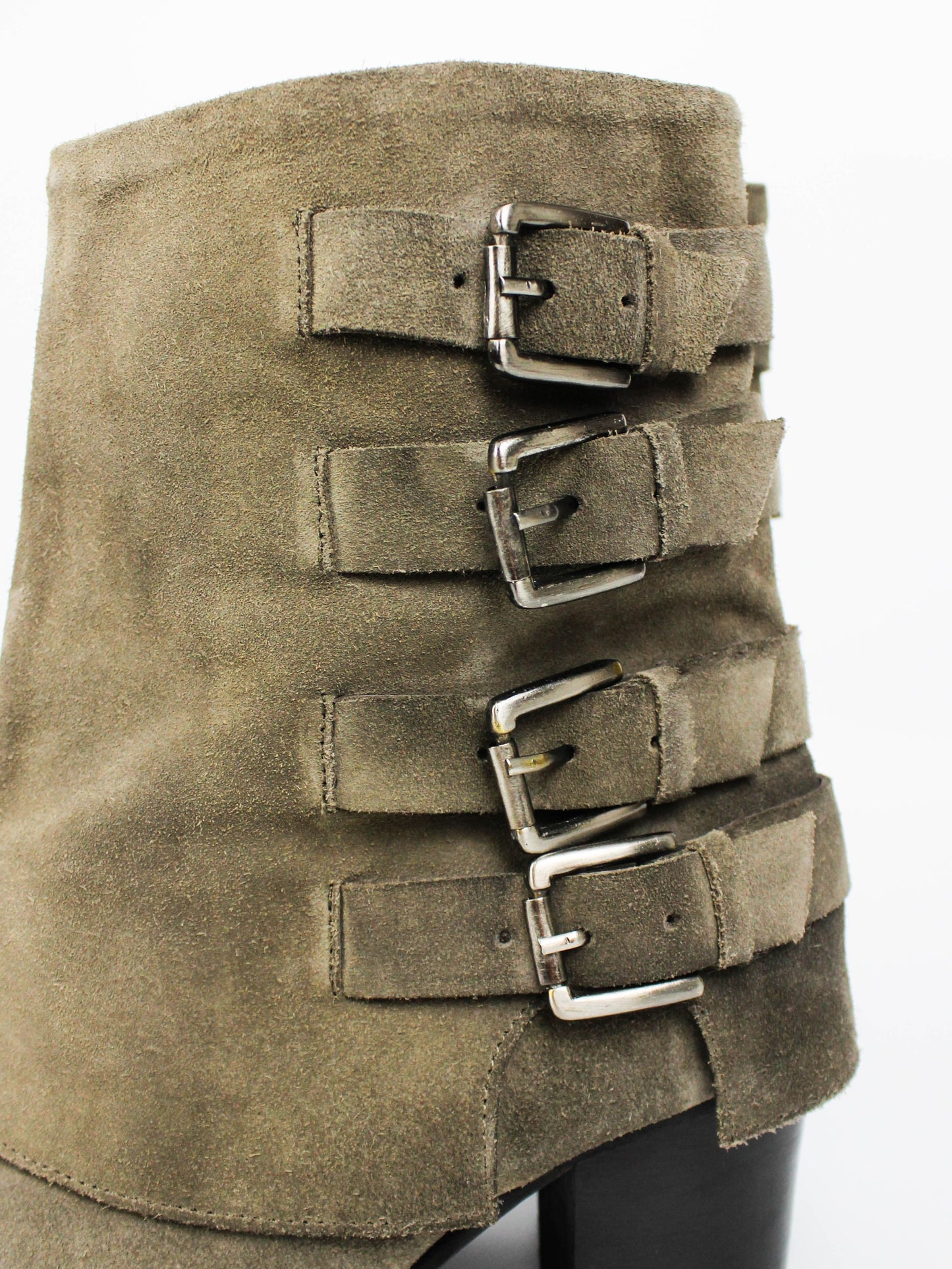 Buffalo Suede Buckle Boots