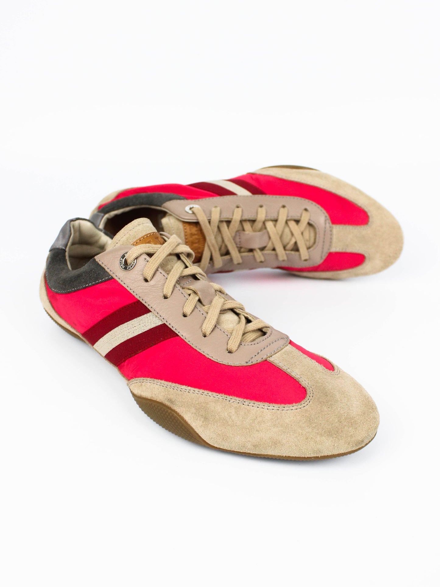Bally Suede Trainers Beige