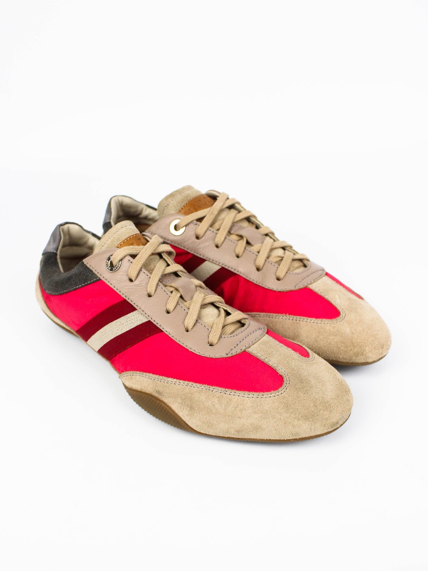 Bally Suede Trainers Beige