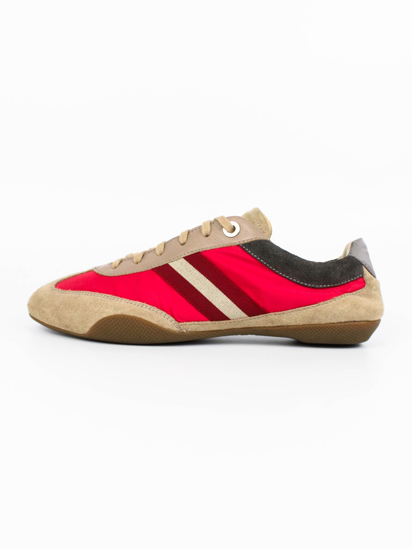 Bally Suede Trainers Beige