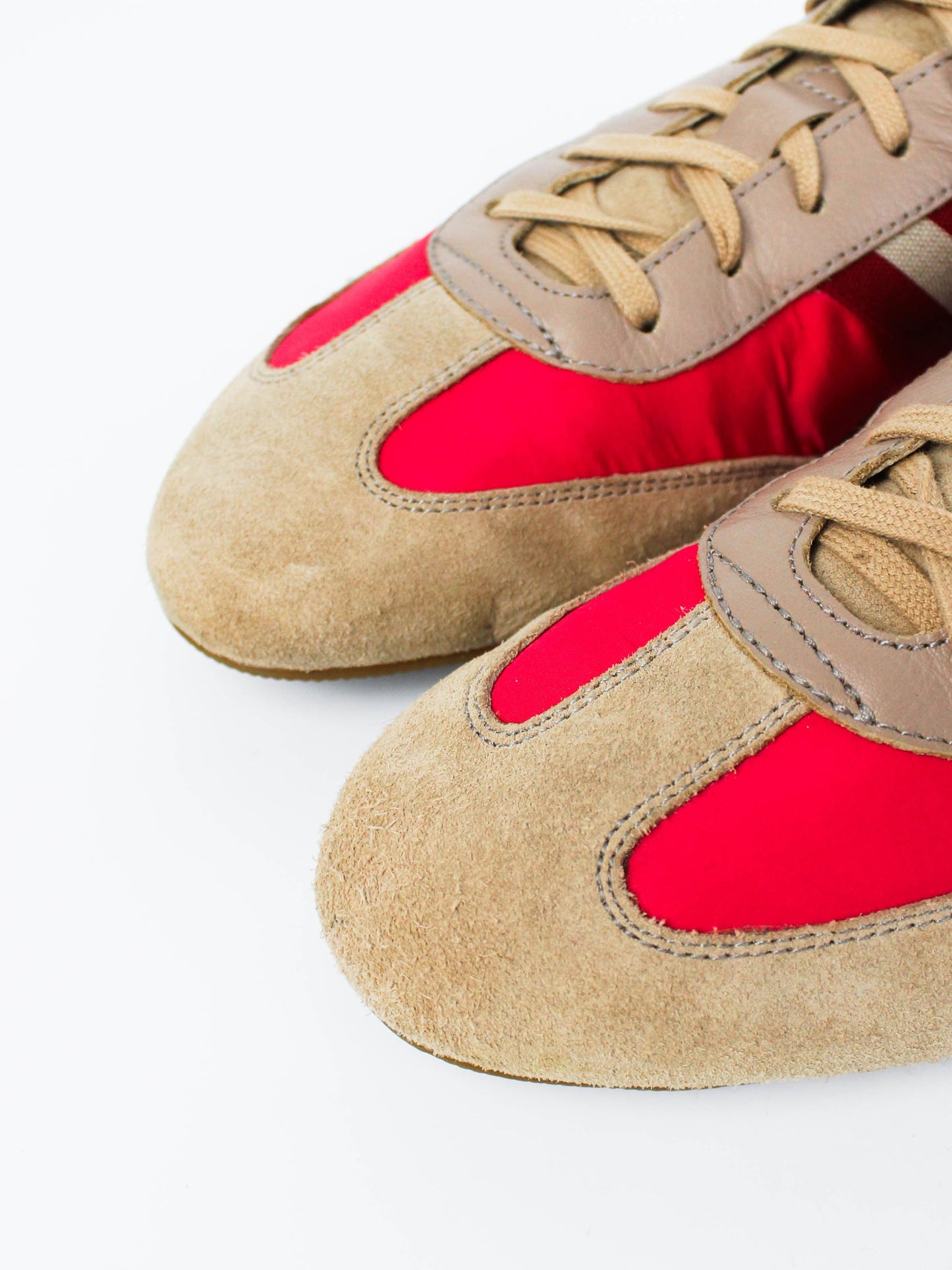 Bally Suede Trainers Beige